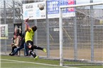  Beim 1:0 der Hofer Bayern war Jonas Seitz chancenlos. Der Freistoß von Kaan Özdemir schlug genau im Winkel ein.